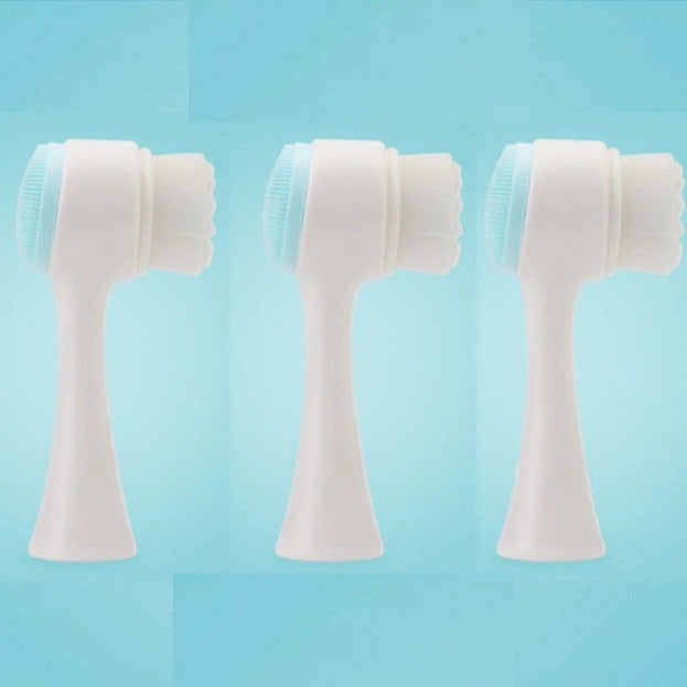 Silica Gel Facial Brush Double Sided Facial Cleanser