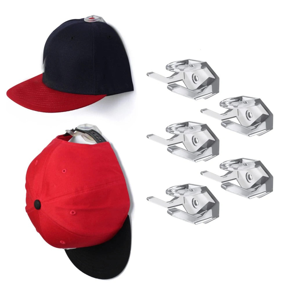 Adhesive Hat Racks for Wall-Minimalist Baseball Caps Hooks Organizer