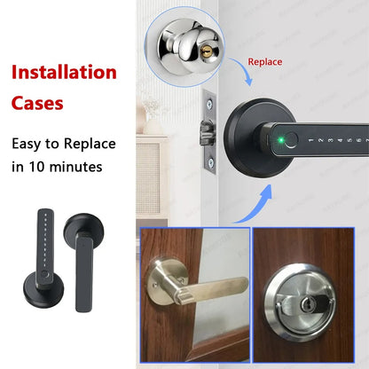 RAYKUBE M3 Tuya BLE Digital Fingerprint Door Lock Electronic Lock