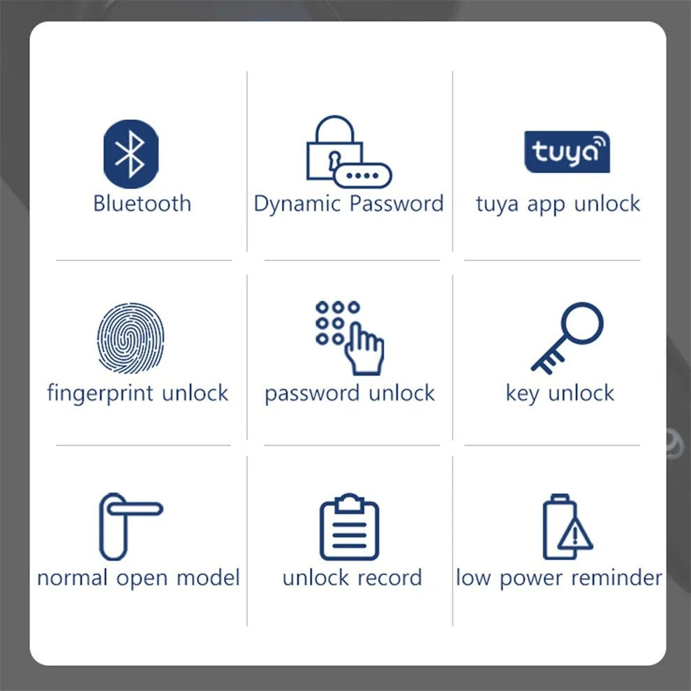 RAYKUBE M3 Tuya BLE Digital Fingerprint Door Lock Electronic Lock