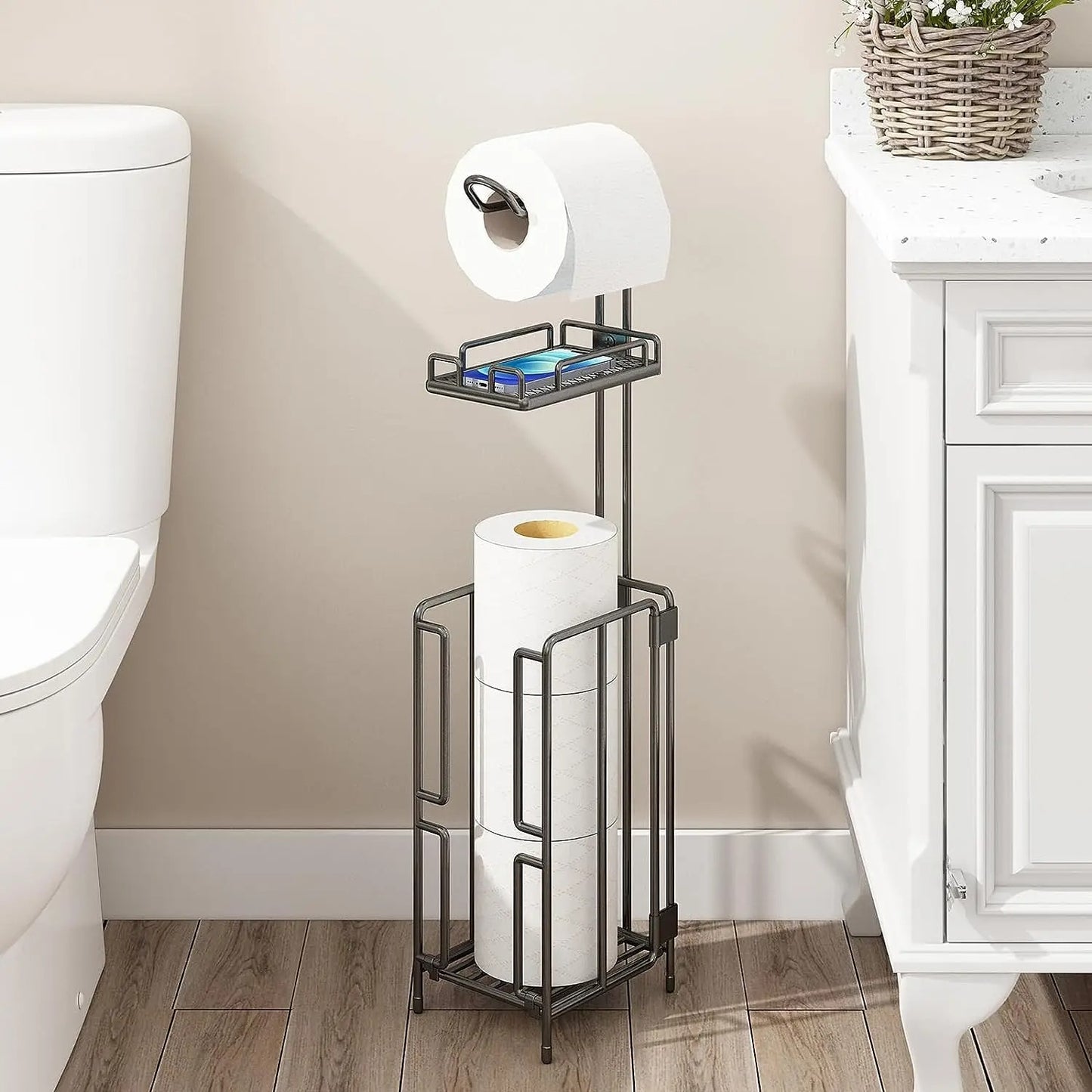 Toilet Paper Holder Stand